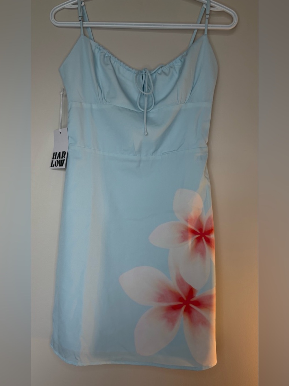 Harlow Light Blue Floral Mini Dress